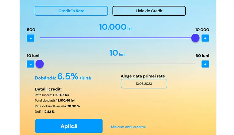 mai mai credit calculator